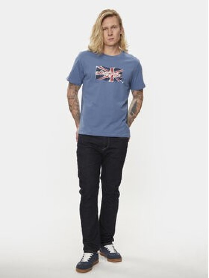 Pepe Jeans T-Shirt Clag PM509384 Niebieski Regular Fit