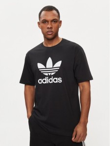 adidas T-Shirt adicolor Trefoil IU2364 Czarny Regular Fit