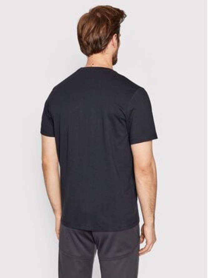 Rab T-Shirt Stance Logo QCB-08-BE-L Czarny Regular Fit