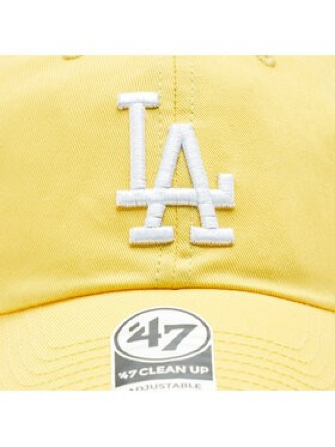 47 Brand Czapka z daszkiem MLB Los Angeles Dodgers '47 CLEAN UP B-RGW12GWSNL-MZB Żółty
