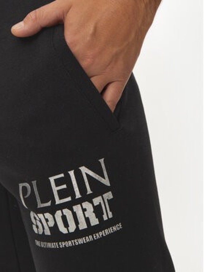 Plein Sport Spodnie dresowe AADC MJT2449 STE003N Czarny Regular Fit