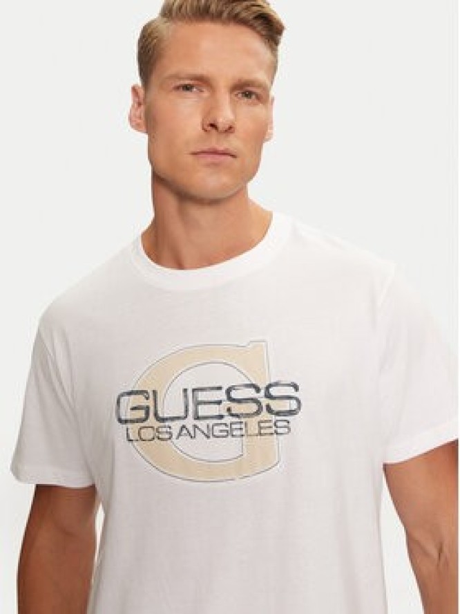 Guess T-Shirt M4BI42 I3Z14 Biały Regular Fit