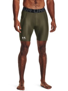 Legginsy kolarki treningowe męskie Under Armour UA Hg Armour Shorts - oliwkowe/khaki