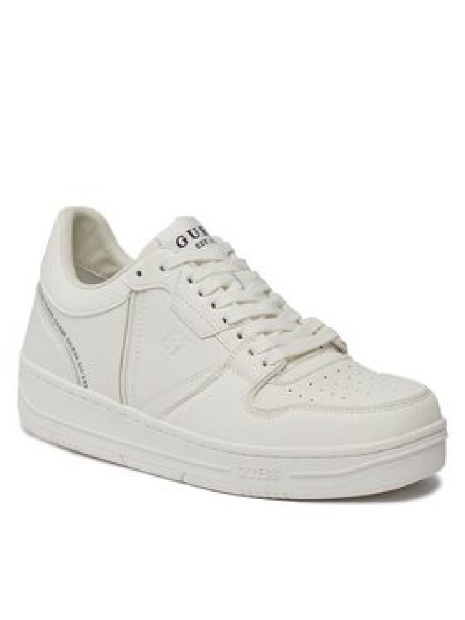 Guess Sneakersy Ancona Low FMPANC LAC12 Biały