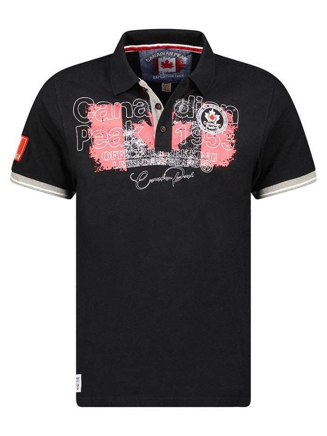 Canadian Peak Koszulka polo "Kutteak" w kolorze czarnym rozmiar: M