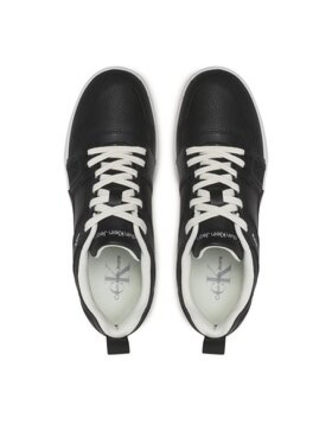 Calvin Klein Jeans Sneakersy Basket Cupsole R Lth-Tpu Insert YM0YM00575 Czarny
