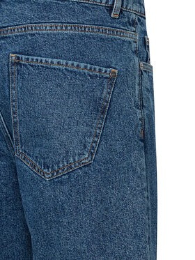 Solid Szorty jeansowe 21107657 Niebieski Straight Fit