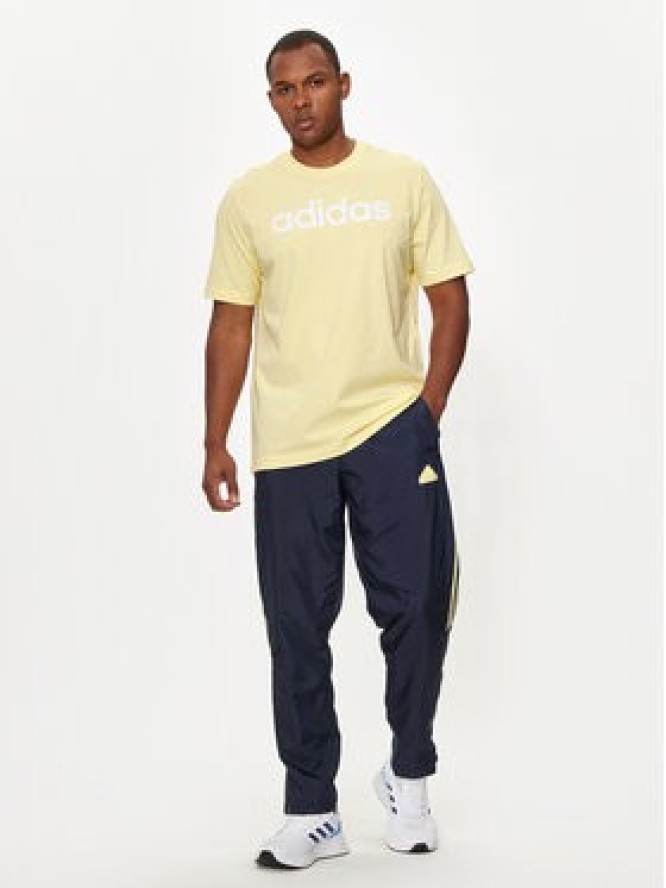 adidas T-Shirt Essentials Linear Logo IZ4769 Żółty Regular Fit