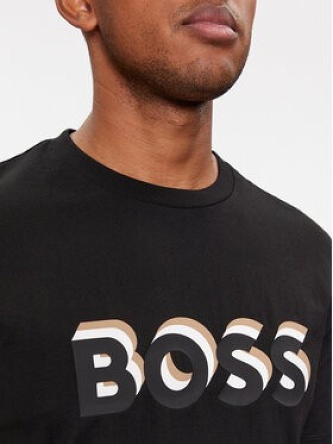 Boss T-Shirt Tiburt 427 50506923 Czarny Regular Fit