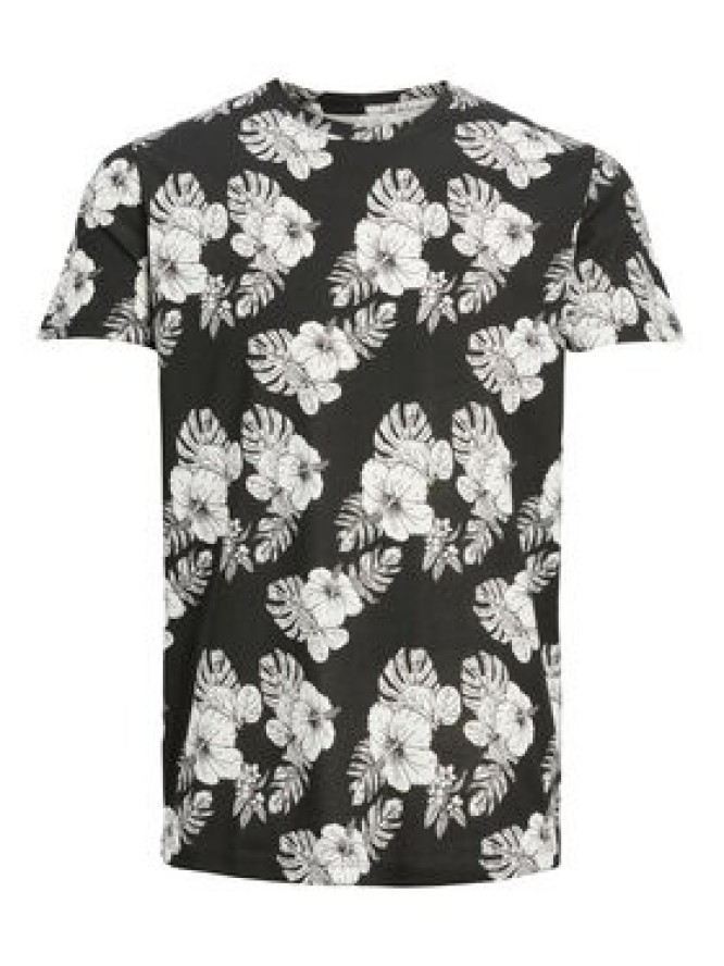 Jack&Jones T-Shirt Tropicana 12223932 Czarny Regular Fit