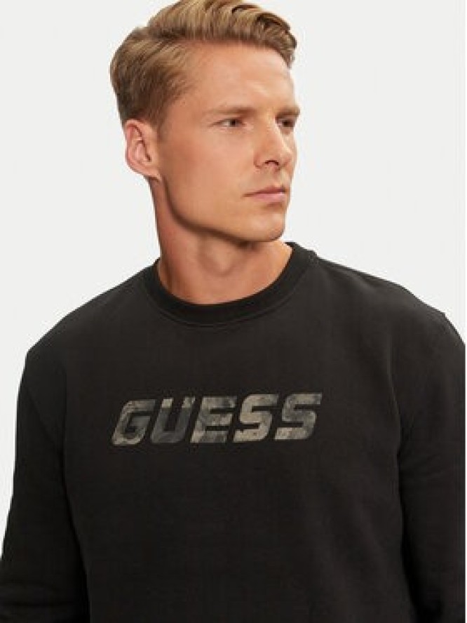 Guess Bluza Keid Z4BQ18 KCEA0 Czarny Regular Fit