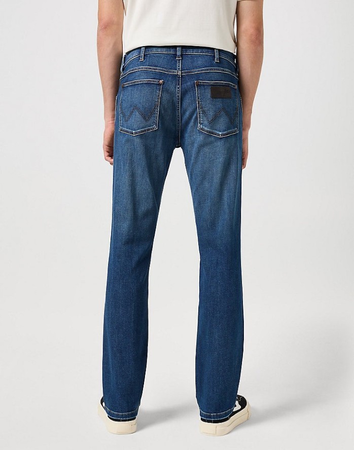 WRANGLER GREENSBORO MĘSKIE SPODNIE JEANSOWE JEANSY DŻINSY HARE BLUE 112350838