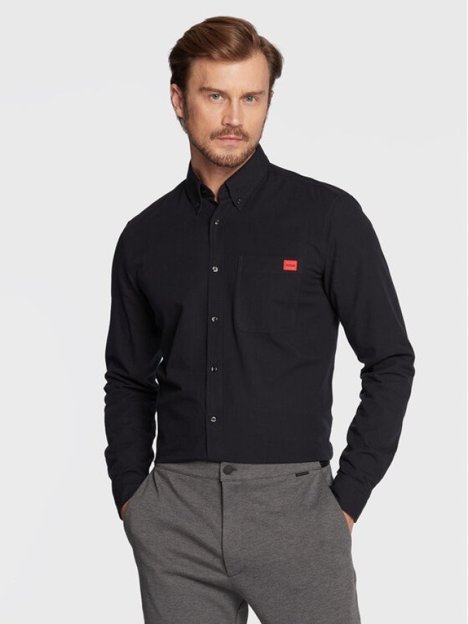 Hugo Koszula Evito 50479302 Czarny Slim Fit