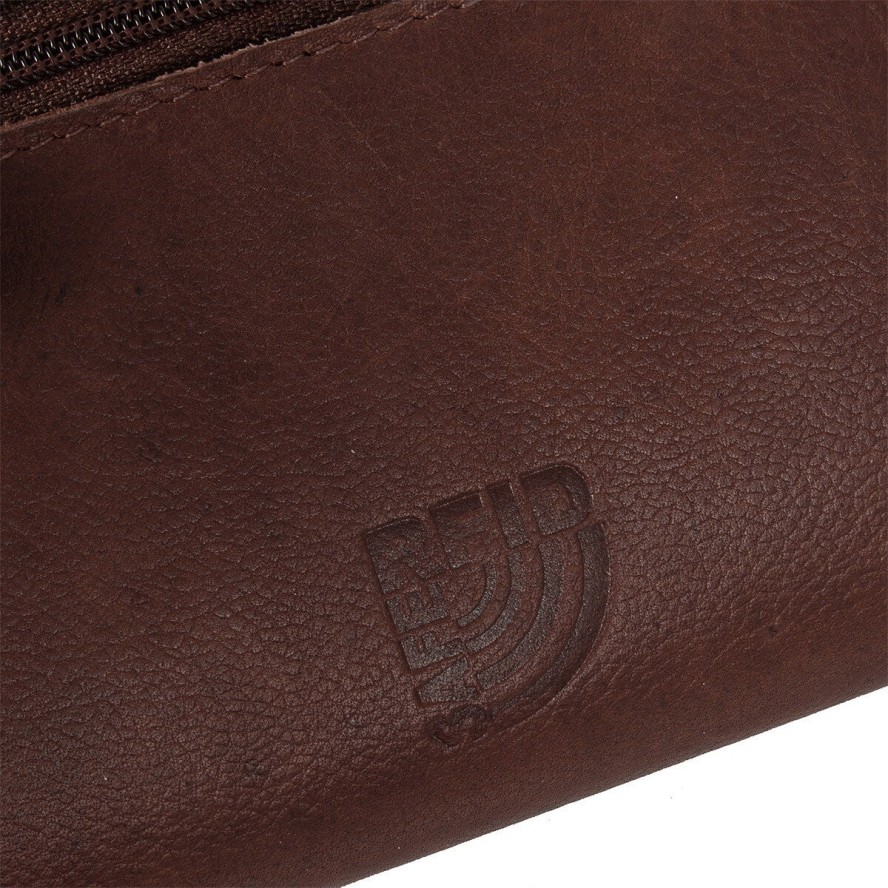 MUSTANG UDINE WALLET UNIWERSALNY SKÓRZANY PORTFEL PREMIUM POJEMNY NA KARTY SKÓRA BROWN 06.102301