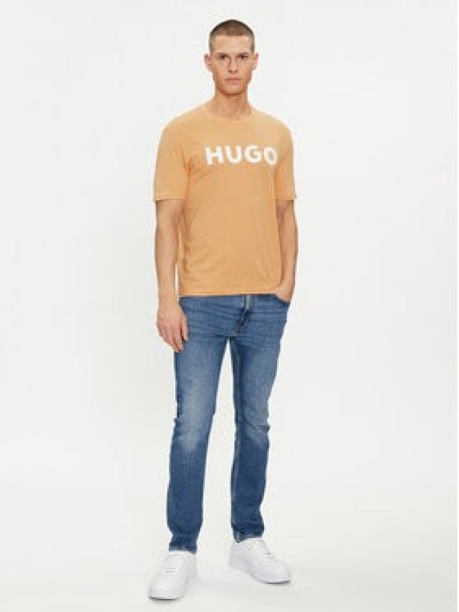 Hugo T-Shirt Dulivio 50467556 Pomarańczowy Regular Fit