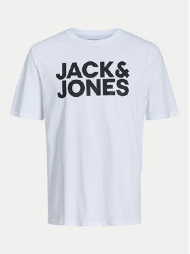 Jack&Jones T-Shirt Corp Logo 12151955 Biały Standard Fit