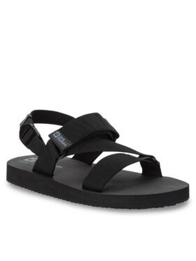 Jack Wolfskin Sandały Urban Entdeckung Belt Sandal 4056711 Czarny