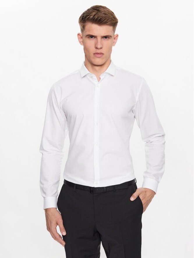 Hugo Koszula Erondo 50389769 Biały Extra Slim Fit