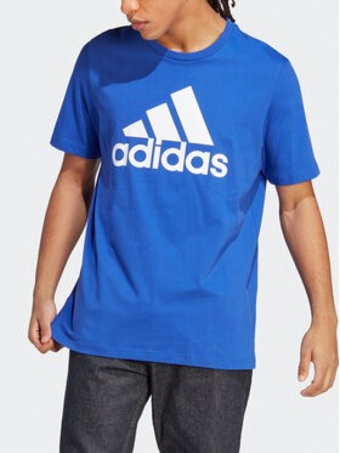 adidas T-Shirt Essentials Single Jersey Big Logo T-Shirt IC9351 Niebieski Regular Fit