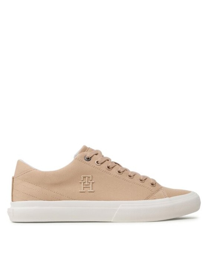 Tommy Hilfiger Tenisówki Th Hi Vulc Street Low Veg Dyes FM0FM04688 Brązowy