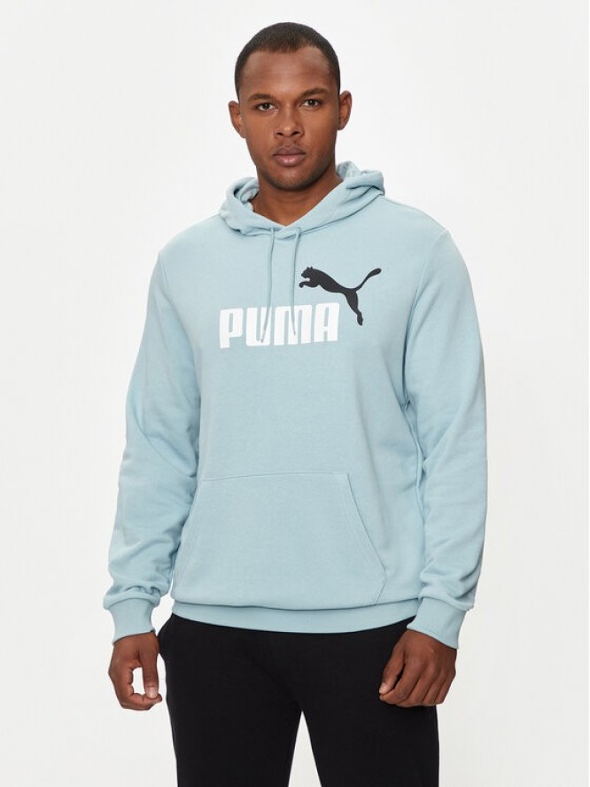 Puma Bluza Ess+ Col Big Logo 586765 Niebieski Regular Fit