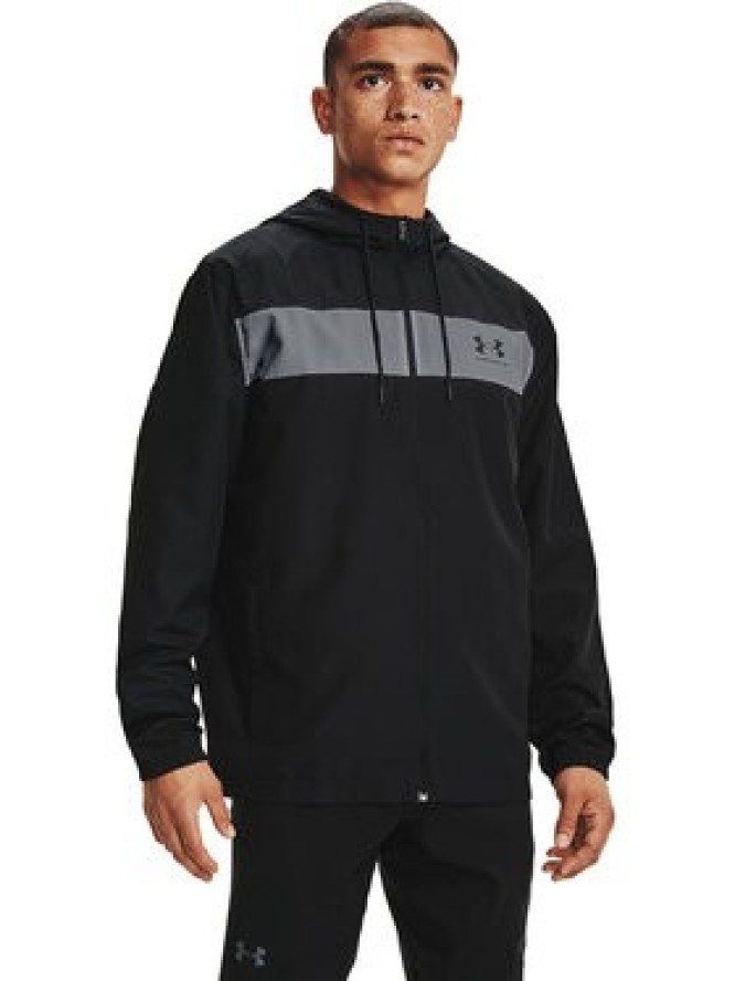 Under Armour Wiatrówka UA SPORTSTYLE WINDBREAKER 1361621 Czarny Regular Fit