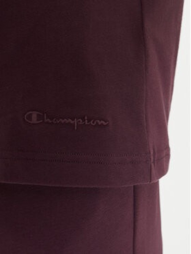 Champion T-Shirt 220425 Fioletowy Regular Fit