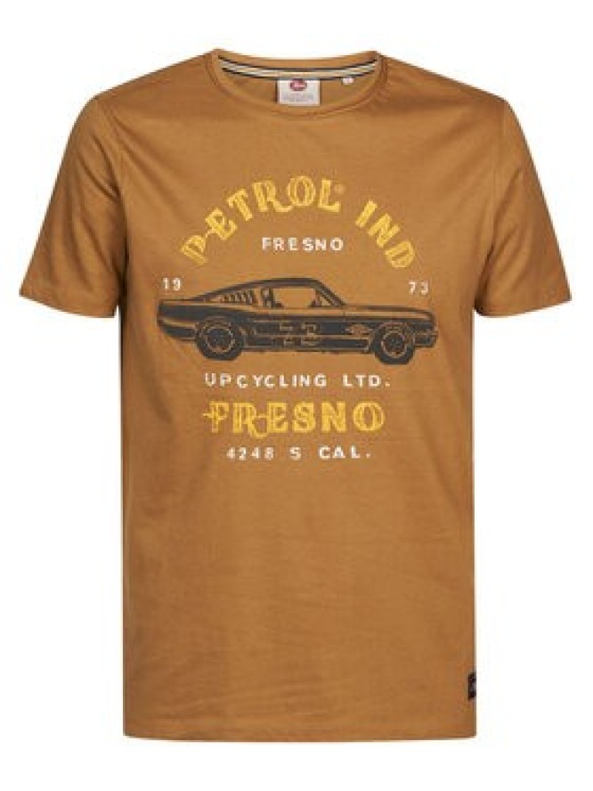 Petrol Industries T-Shirt M-1030-TSR604 Brązowy Regular Fit