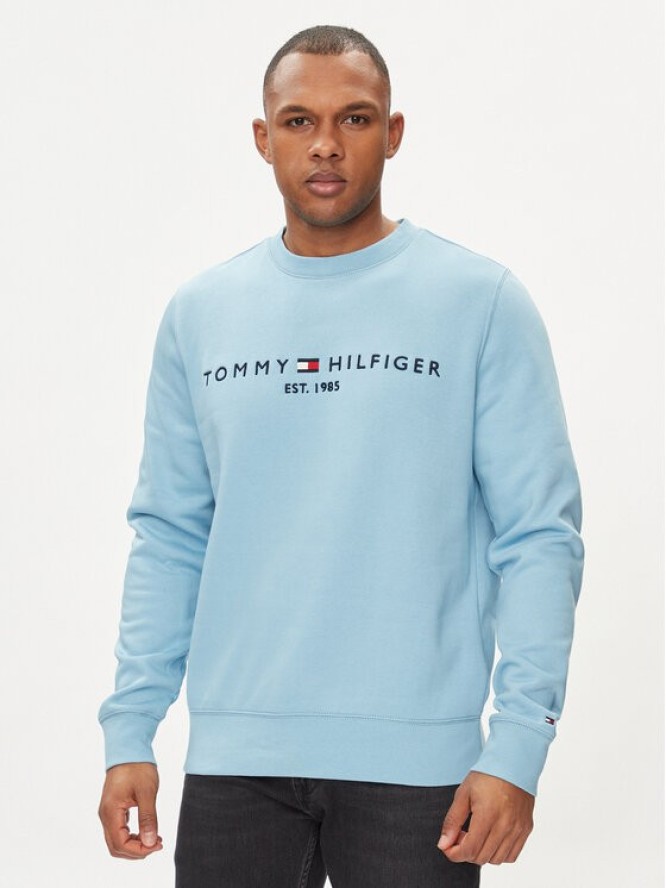 Tommy Hilfiger Bluza Logo MW0MW11596 Niebieski Regular Fit