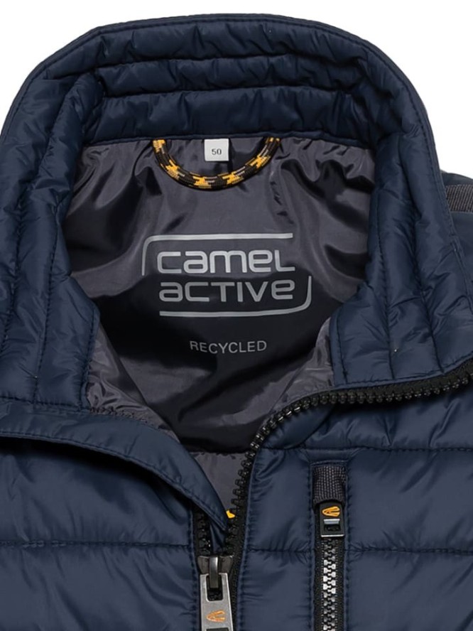 Camel Active Kamizelka pikowana w kolorze granatowym rozmiar: 56