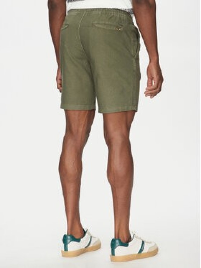 INDICODE Szorty materiałowe Wamo 70-728 Zielony Slim Fit