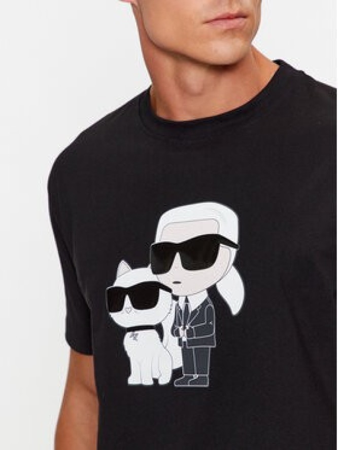 KARL LAGERFELD T-Shirt 755061 534241 Czarny Regular Fit