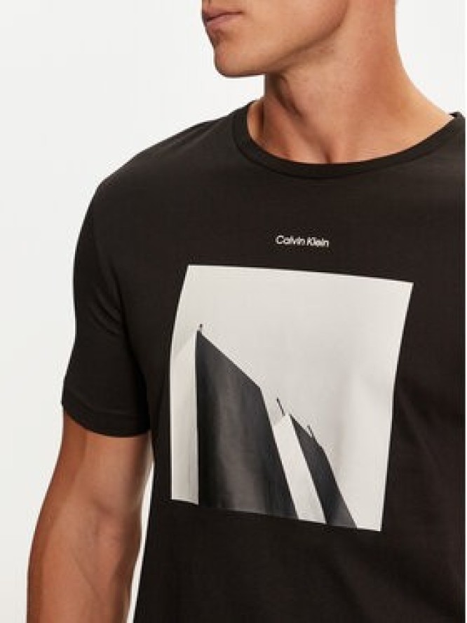 Calvin Klein T-Shirt City Photo K10K113597 Czarny Regular Fit