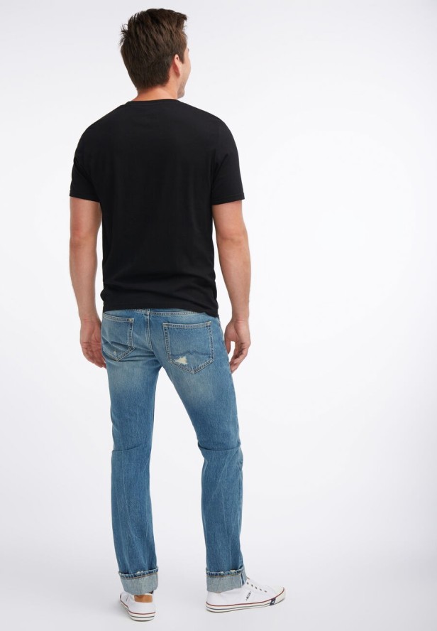 MUSTANG CHICAGO TAPERED MĘSKIE SPODNIE JEANSOWE DENIM BLUE 1006144 5000 784