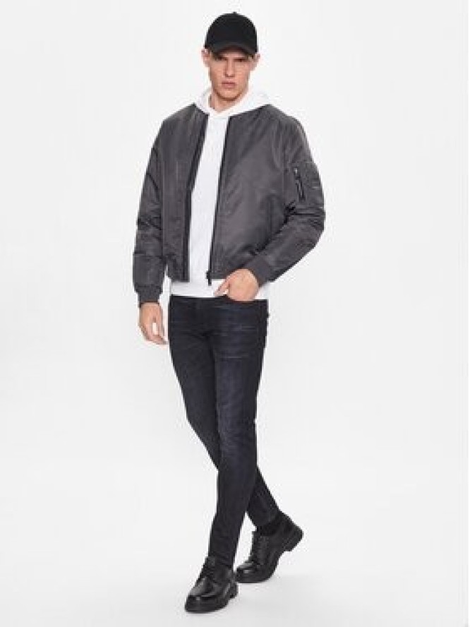 Calvin Klein Kurtka bomber Hero K10K109907 Szary Regular Fit