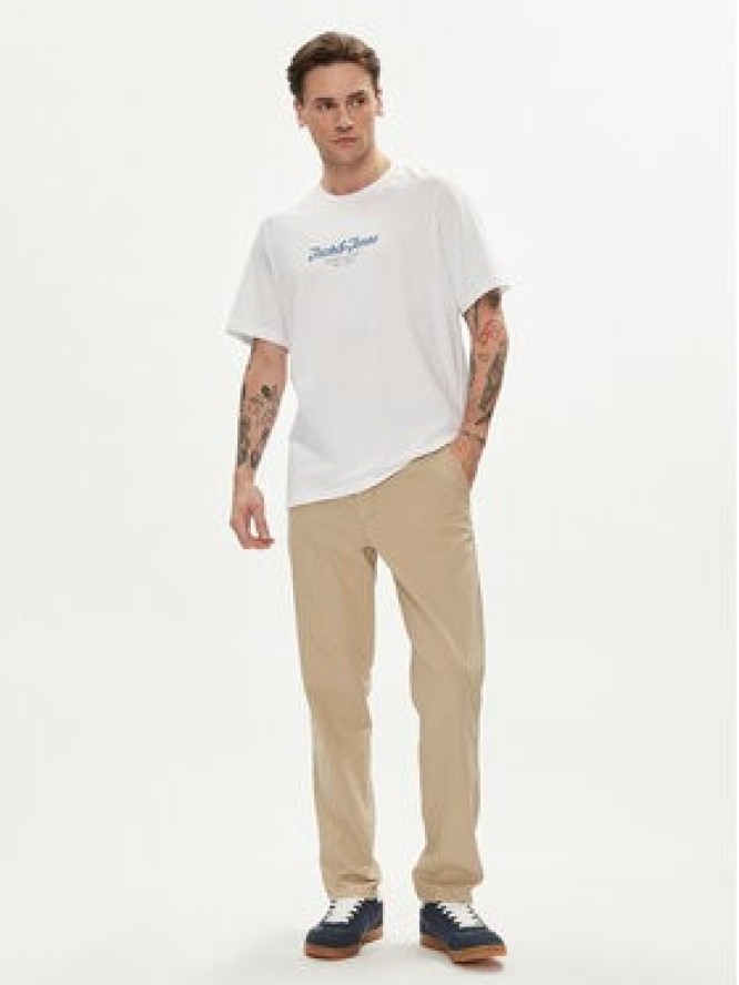 Jack&Jones T-Shirt Henry 12248600 Biały Standard Fit