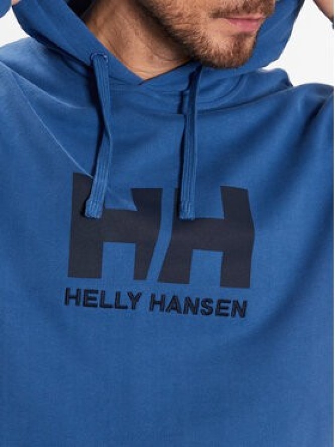 Helly Hansen Bluza Logo 33977 Niebieski Regular Fit