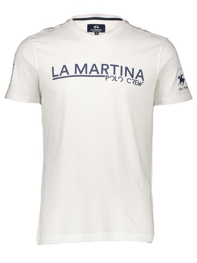 La Martina Koszulka w kolorze białym rozmiar: XXL