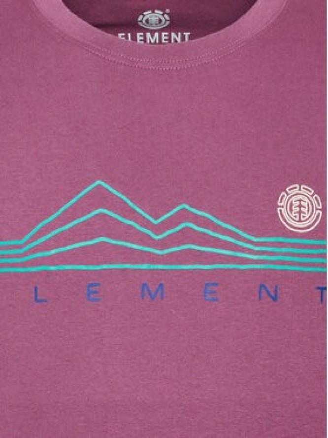 Element T-Shirt Ridgeline F1SSK8 Fioletowy Regular Fit