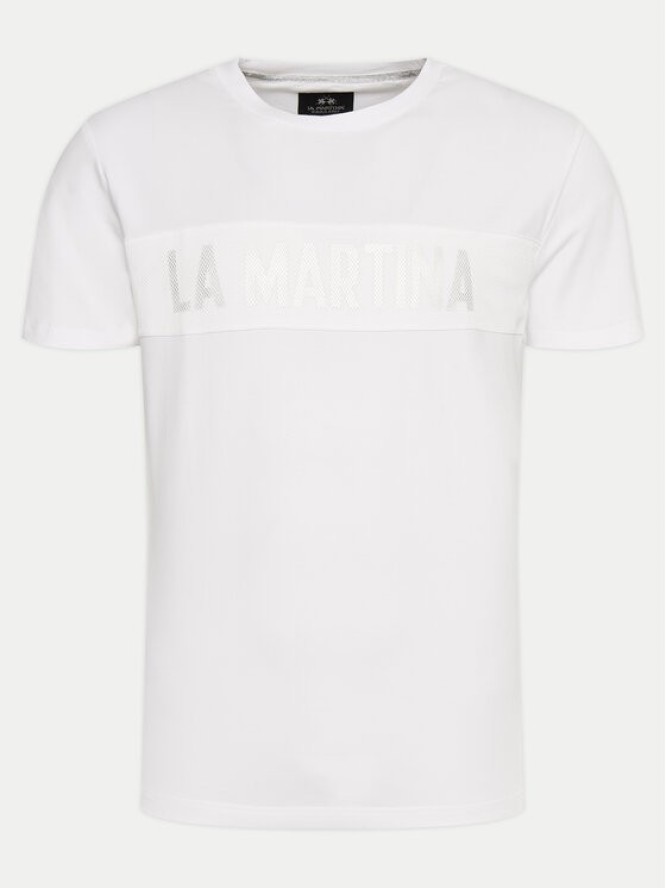 La Martina T-Shirt YMR305 JS324 Biały Regular Fit