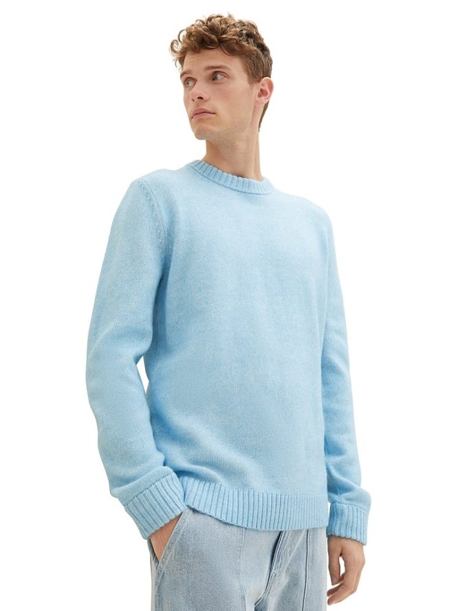 Tom Tailor Sweter w kolorze błękitnym rozmiar: M