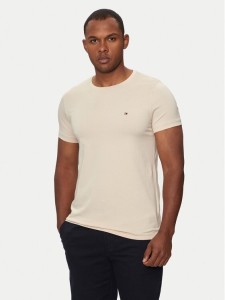 Tommy Hilfiger T-Shirt MW0MW10800 Écru Slim Fit