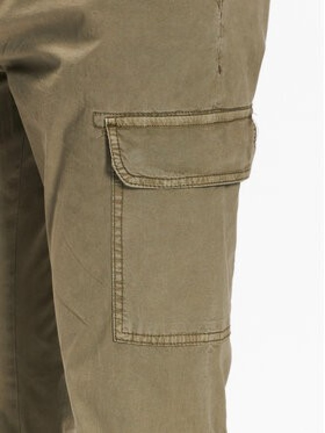 INDICODE Spodnie materiałowe Umut 60-320 Zielony Regular Fit