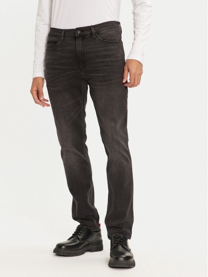 Hugo Jeansy 50522162 Czarny Slim Fit