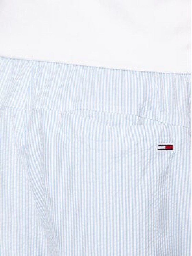 Tommy Jeans Szorty materiałowe Seersucker DM0DM16294 Błękitny Regular Fit