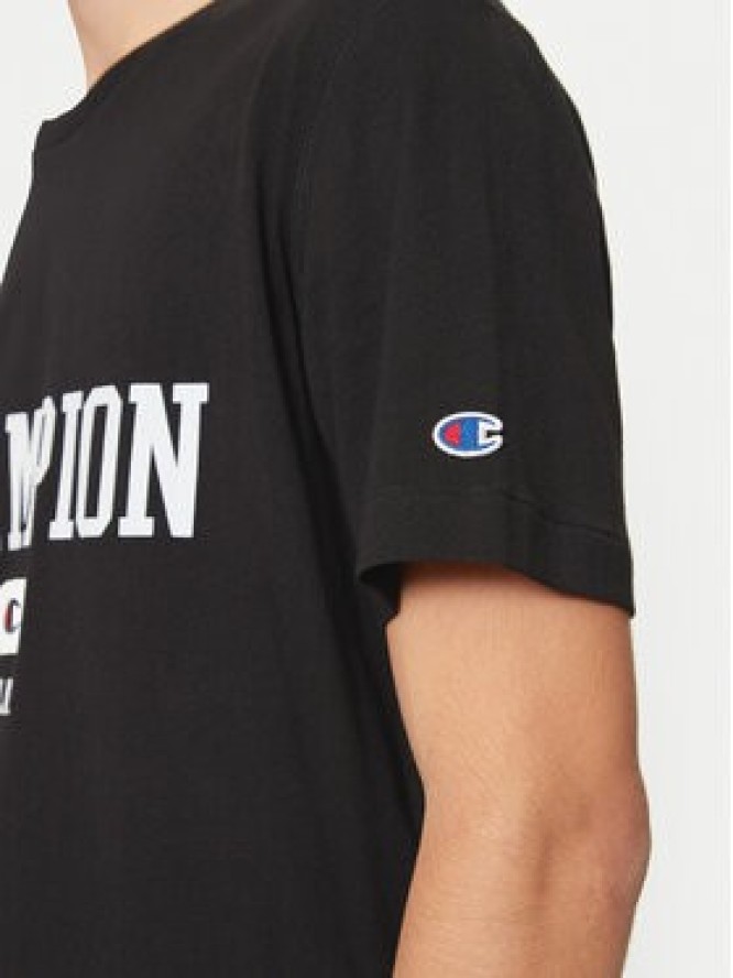 Champion T-Shirt 220432 Czarny Regular Fit