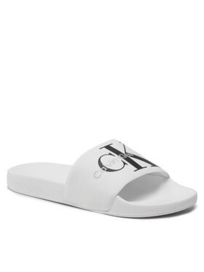 Calvin Klein Jeans Klapki Slide Monogram Co YM0YM00061 Biały