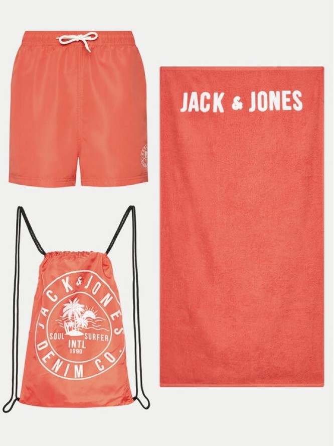 Jack&Jones Szorty kąpielowe Jpstbeach 12249449 Pomarańczowy Regular Fit