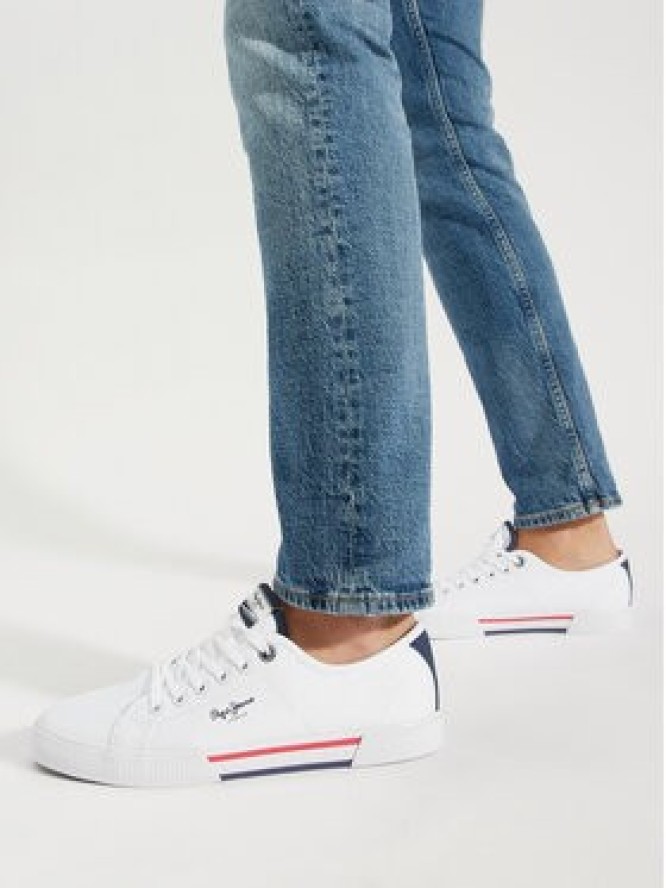 Pepe Jeans Tenisówki Brady Basic PMS30816 Biały