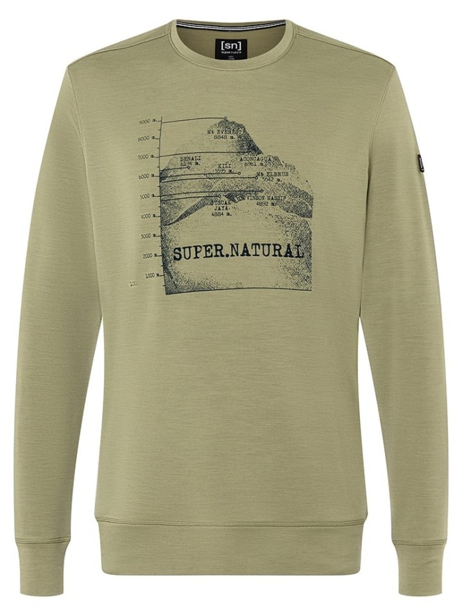 super.natural Bluza "7 Peaks" w kolorze khaki rozmiar: L